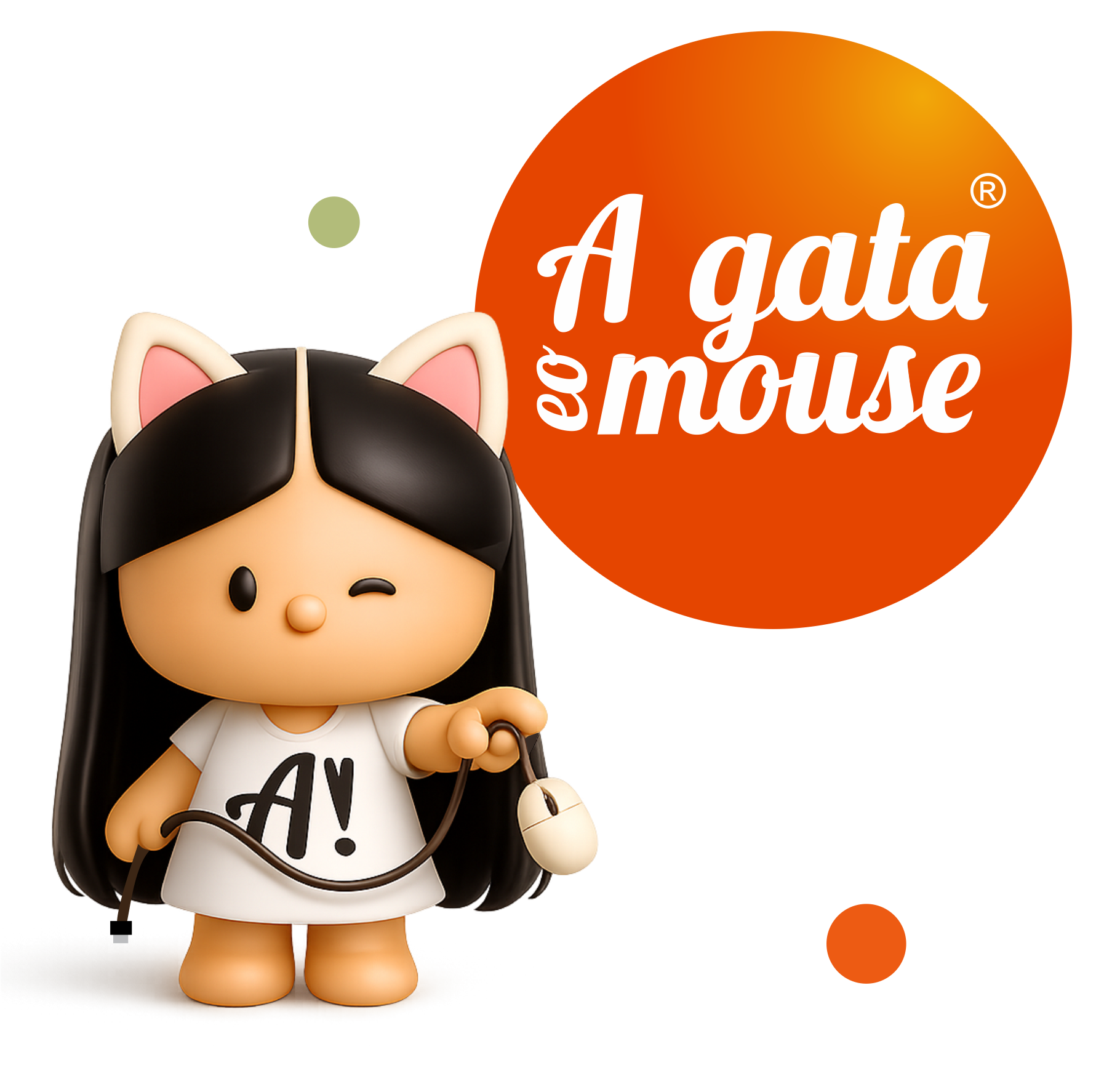 A Gata e o Mouse Design